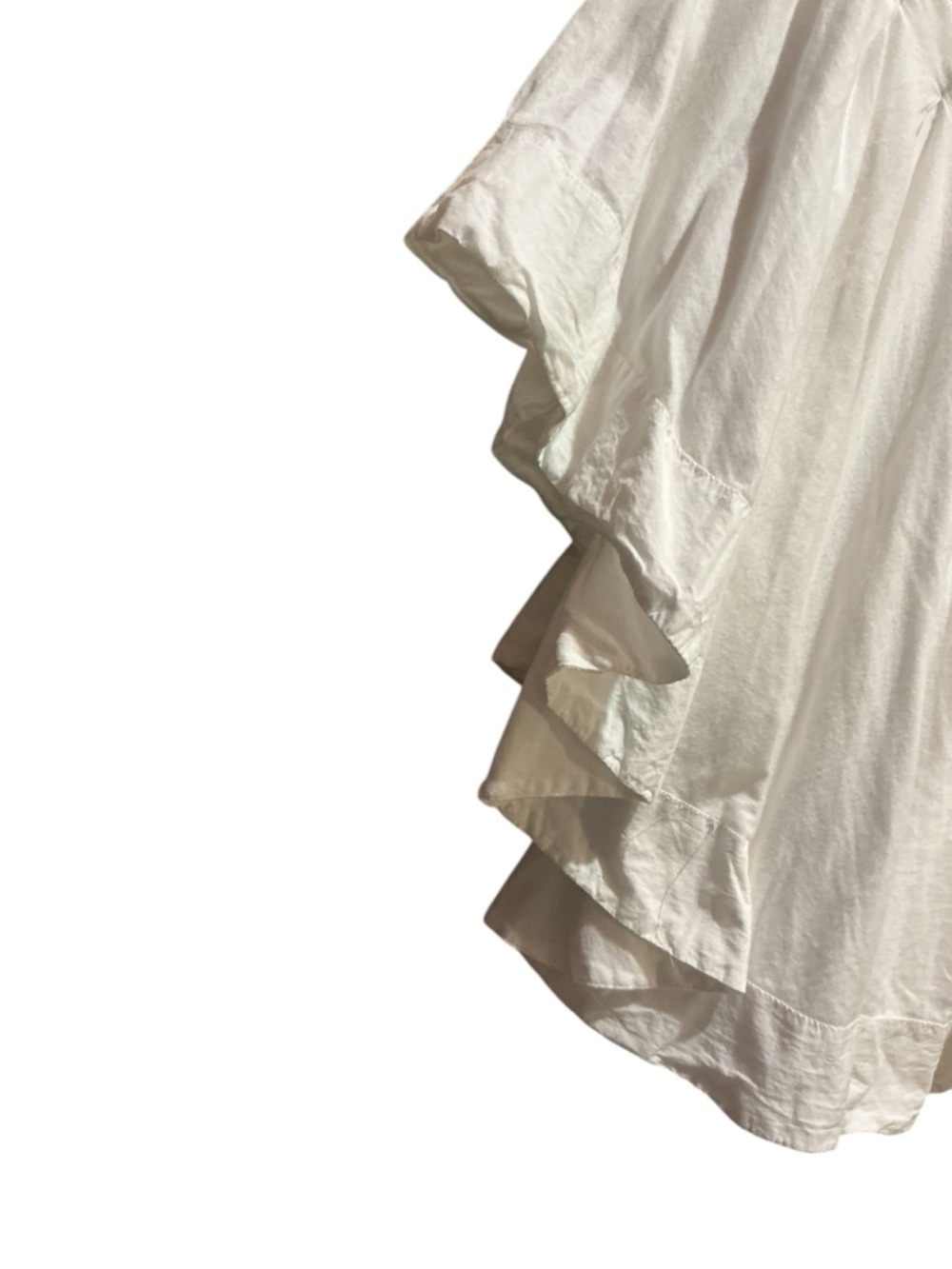 MAEVE Anthropologie WHITE Short Sleeve Swing Top - Picture 5 of 12